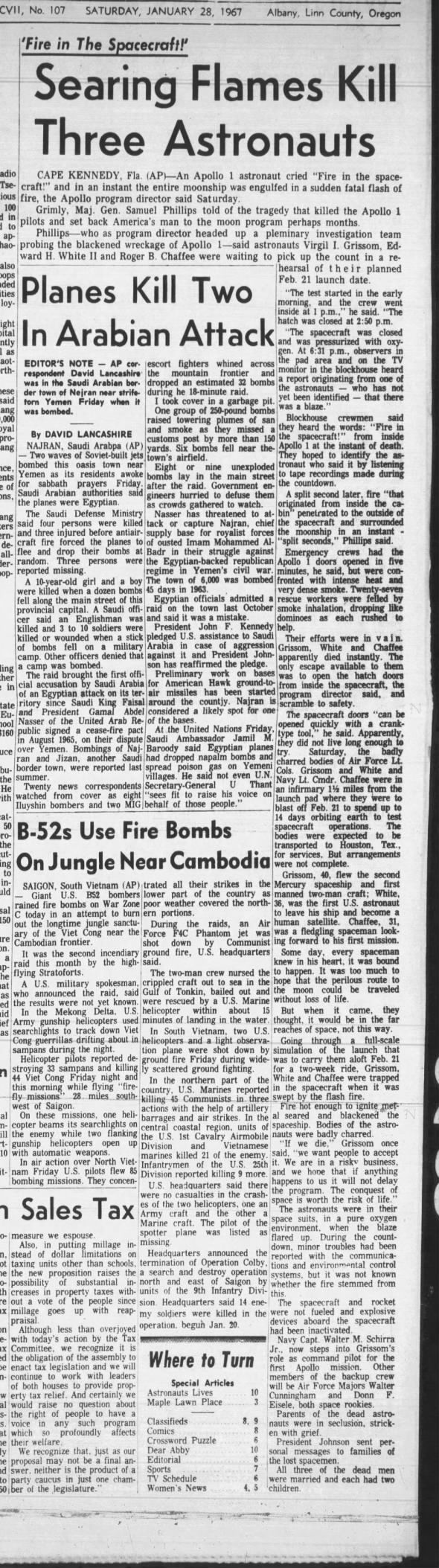 Clipping from Albany Democrat-Herald